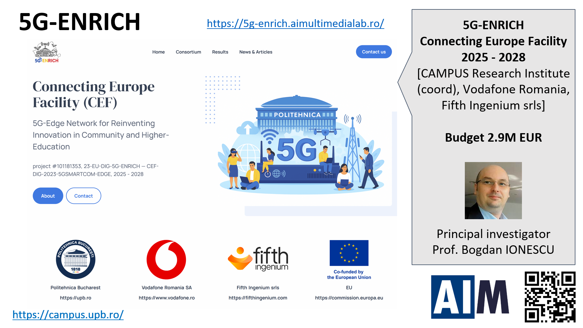5G-Edge Network for Reinventing Innovation in Community and Higher-Education (5G-ENRICH)