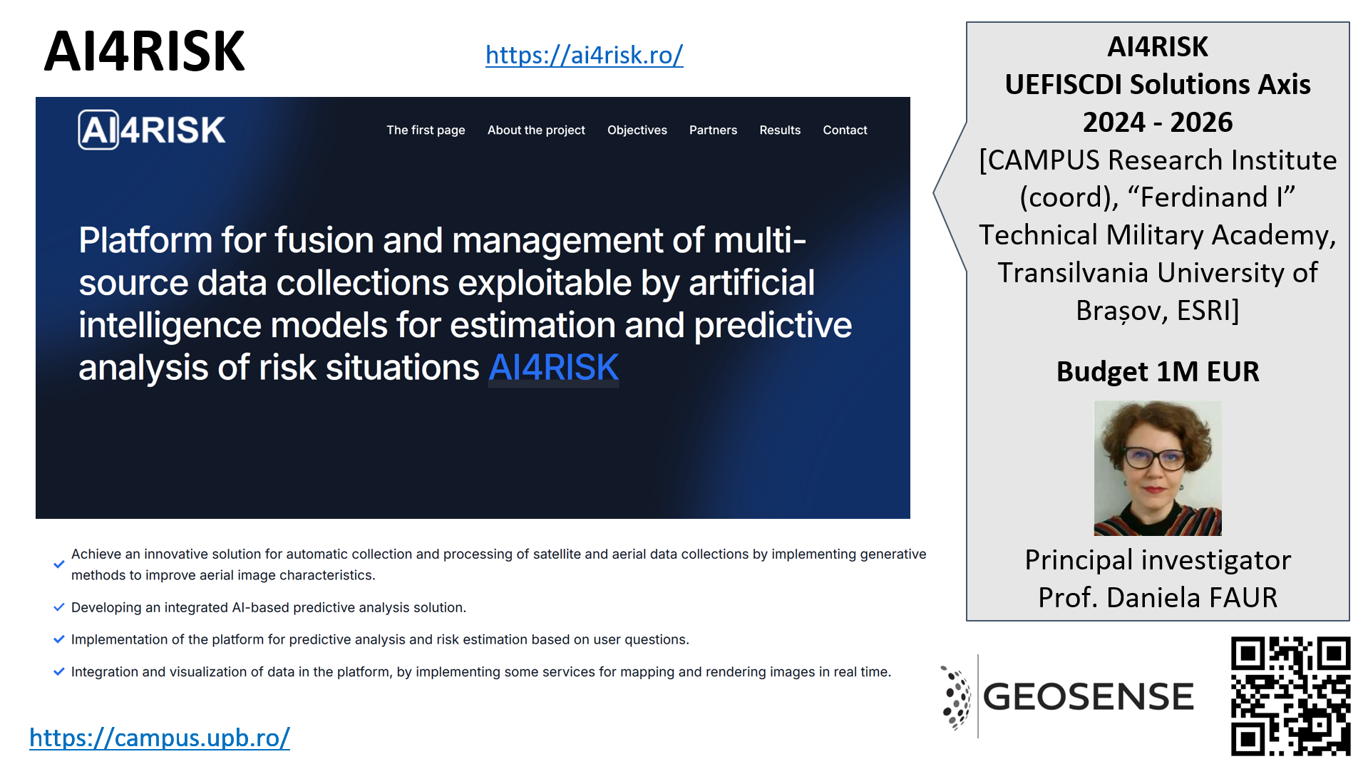 Platform for Fusion and Management of Multi-source Data Collections Exploitable by Artificial Intelligence Models for the Estimation and Predictive Analysis of Risk Situations (AI4RISK)