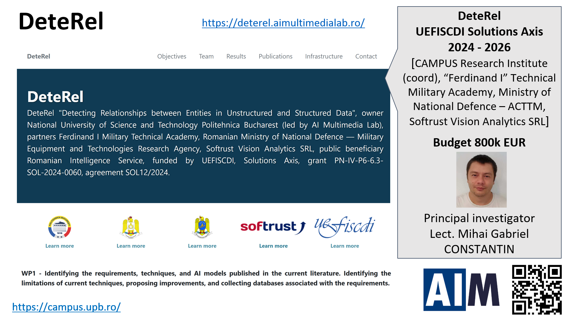 Detecting Relationships between Entities in Unstructured and Structured Data (DeteRel)